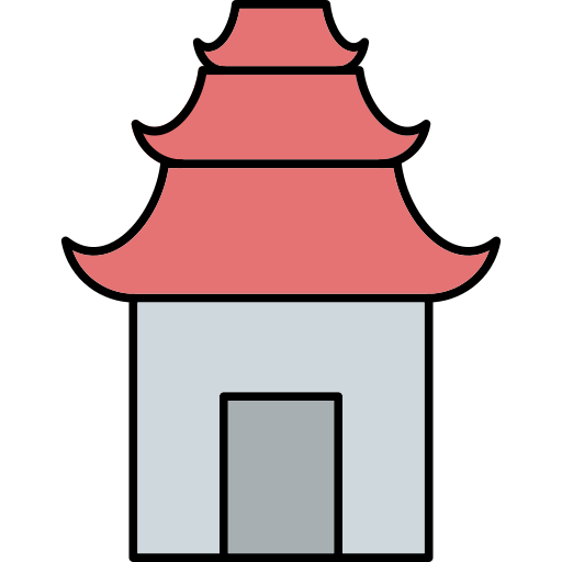 寺 Generic Outline Color icon