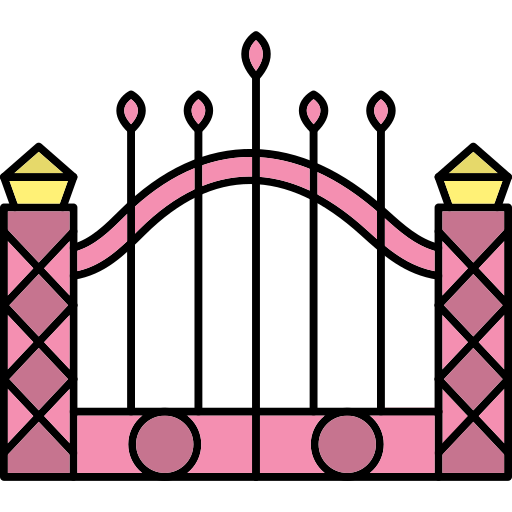 Ворота Generic Outline Color иконка