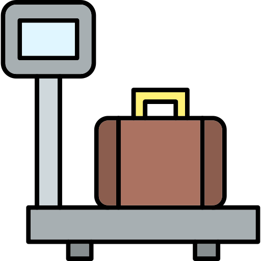 escala de equipaje Generic Outline Color icono