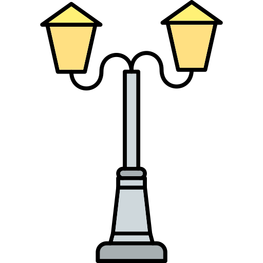 가로등 Generic Outline Color icon
