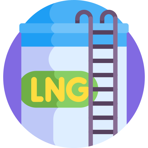 lng Detailed Flat Circular Flat icon