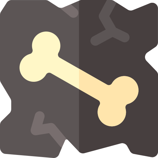 fossile Basic Rounded Flat Icône