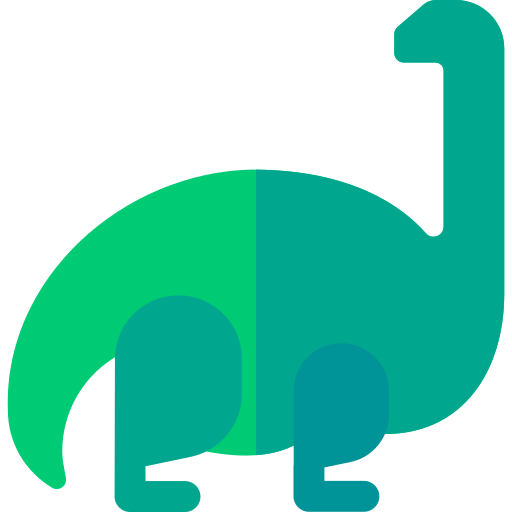 Брахиозавр Basic Rounded Flat иконка