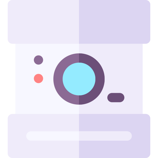 cámara instantánea Basic Rounded Flat icono