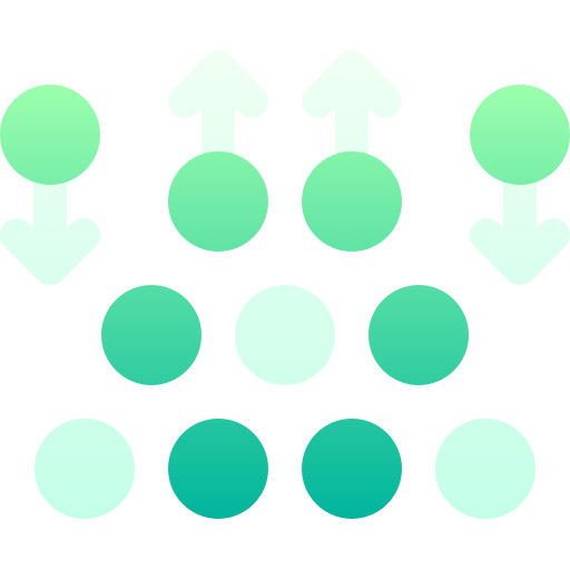 deposizione di strati atomici Basic Gradient Gradient icona
