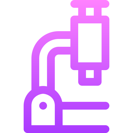 microscopio Basic Gradient Lineal color icono