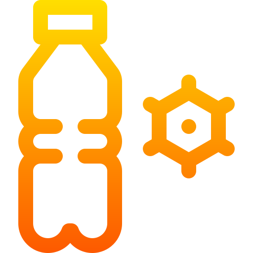 Bottle Basic Gradient Lineal color icon