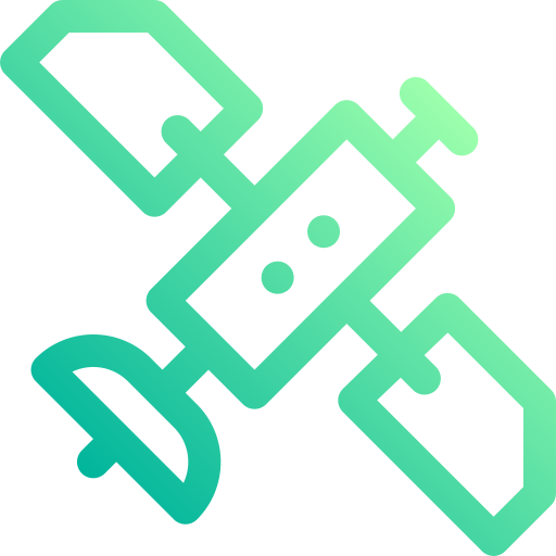 Satellite Basic Gradient Lineal color icon