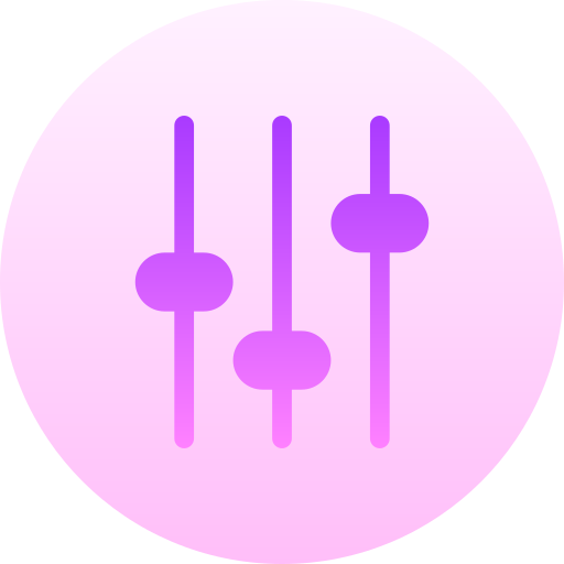 configuración Basic Gradient Circular icono