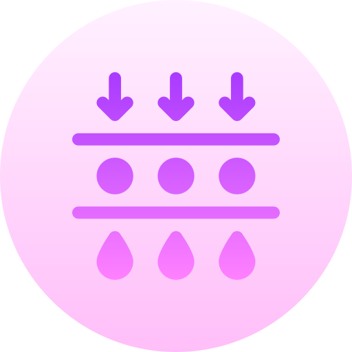 여과법 Basic Gradient Circular icon