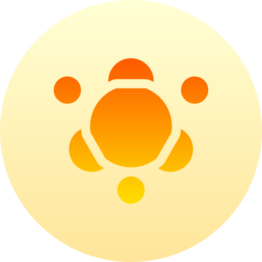 molekül Basic Gradient Circular icon