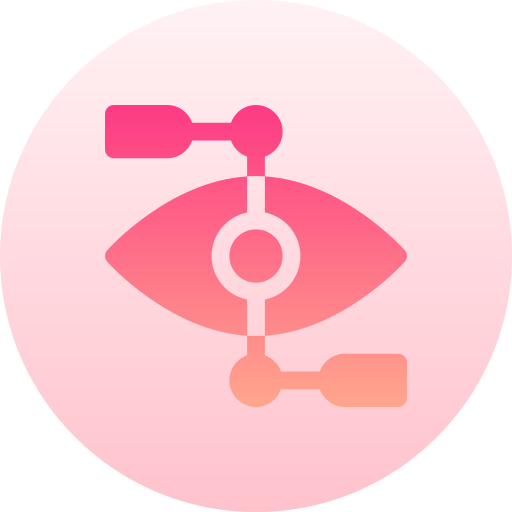 Eyes Basic Gradient Circular icon