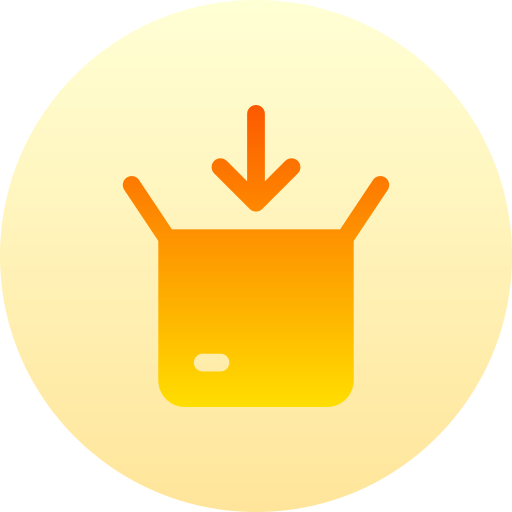 Box Basic Gradient Circular icon