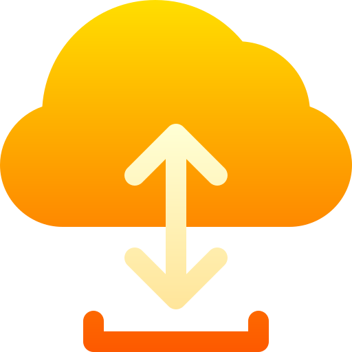 nube Basic Gradient Gradient icono