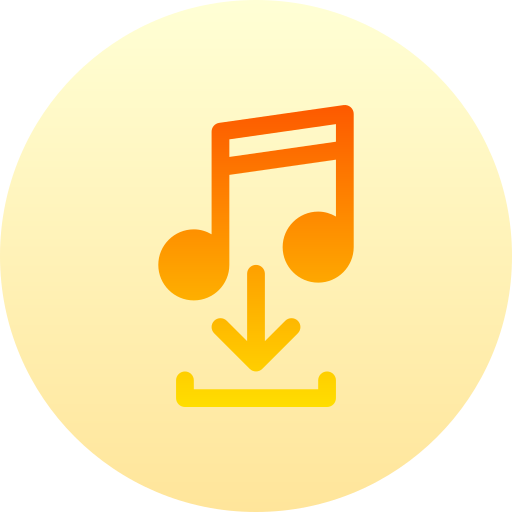 música Basic Gradient Circular icono