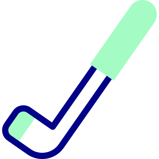 Golf stick Detailed Mixed Lineal color icon