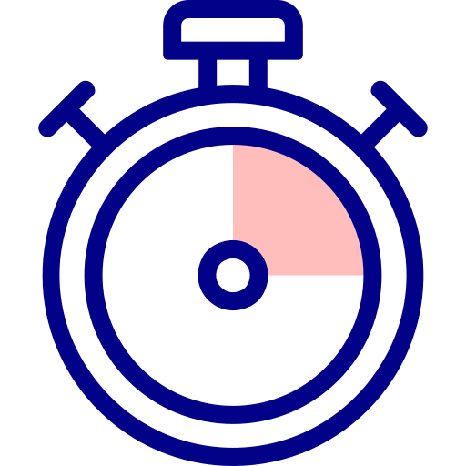 Timer Detailed Mixed Lineal color icon