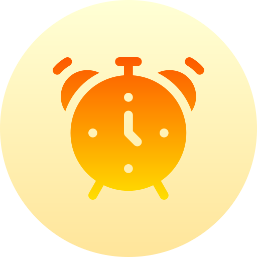 despertador Basic Gradient Circular icono