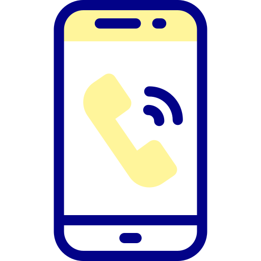 電話 Detailed Mixed Lineal color icon
