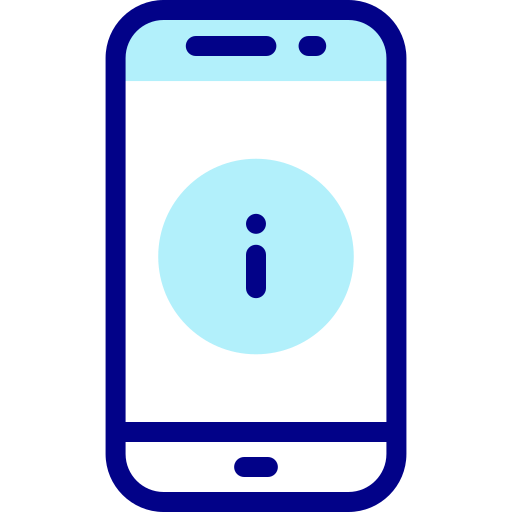 téléphone intelligent Detailed Mixed Lineal color Icône