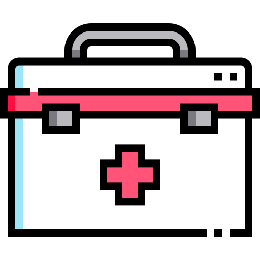 First aid kit Detailed Straight Lineal color icon