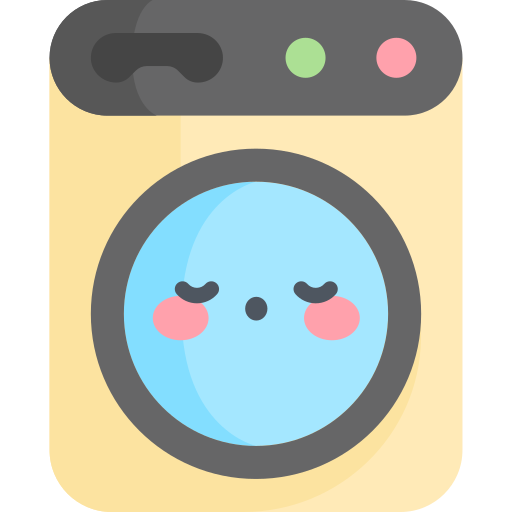lavandería Kawaii Flat icono