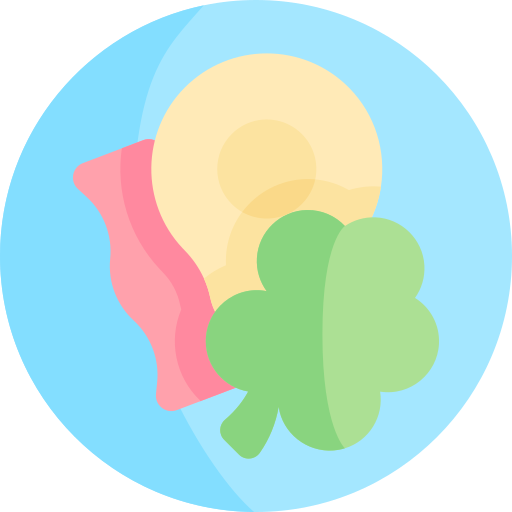 desayuno Kawaii Flat icono