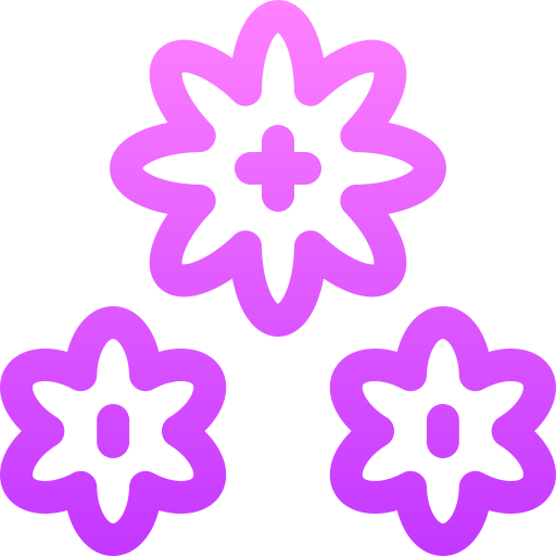 꽃 Basic Gradient Lineal color icon