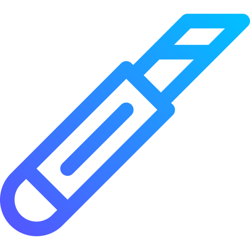 nóż Basic Gradient Lineal color ikona