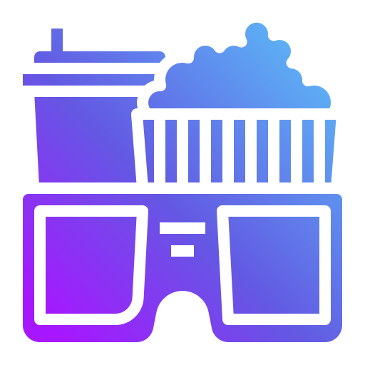 3d 안경 Generic Flat Gradient icon