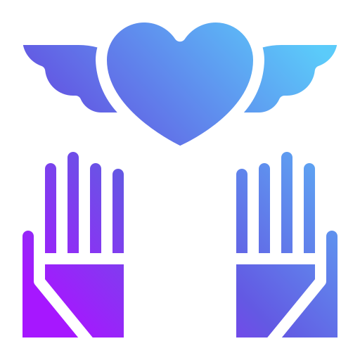 Heart wings Generic Flat Gradient icon