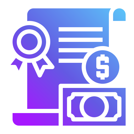 Certificate Generic Flat Gradient icon