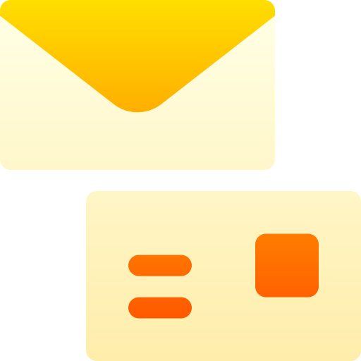 手紙 Basic Gradient Gradient icon