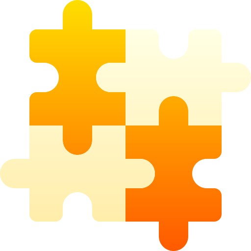 퍼즐 Basic Gradient Gradient icon