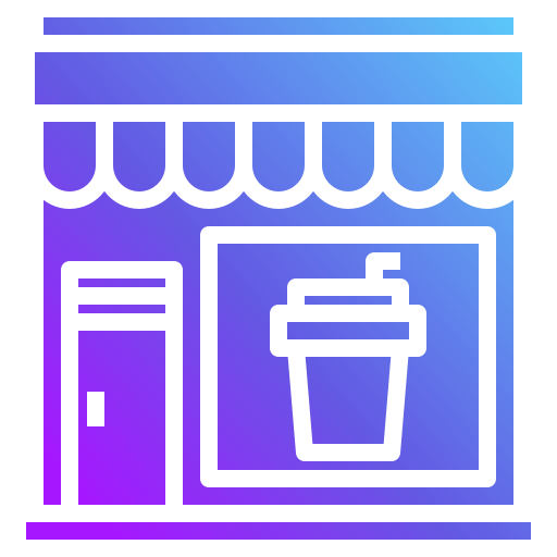 café Generic Flat Gradient icon