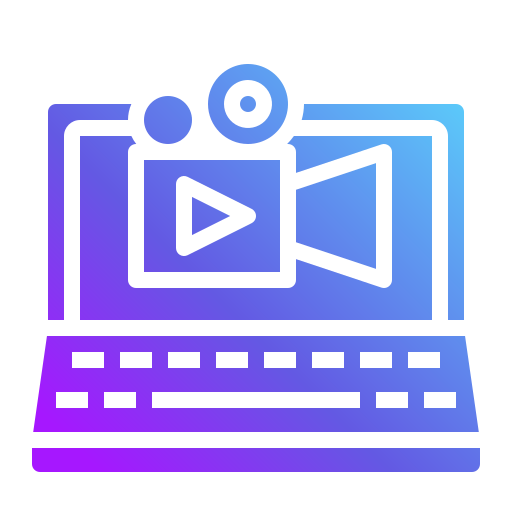 videokamera Generic Flat Gradient icon