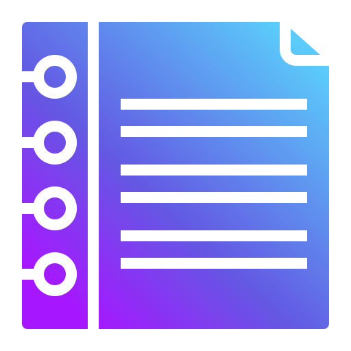 Sheet Generic Flat Gradient icon