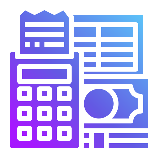 Receipt Generic Flat Gradient icon