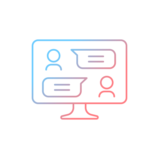 Chatting app Generic Gradient icon