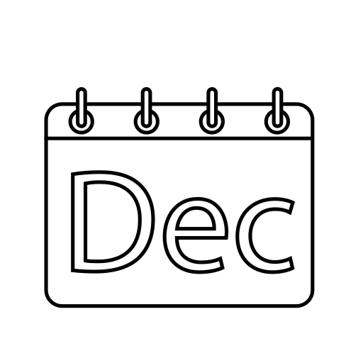 diciembre Generic Thin Outline icono