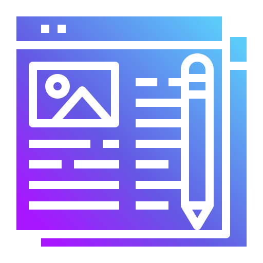 書き込み Generic Flat Gradient icon