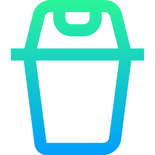 bote de basura Super Basic Straight Gradient icono