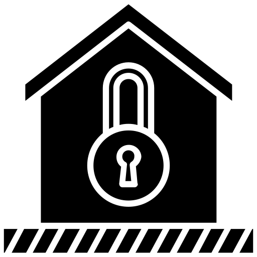 bezpieczeństwo w domu Generic Glyph ikona