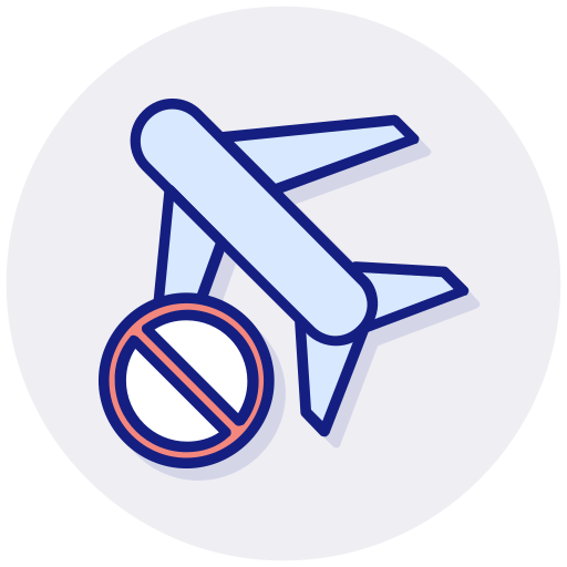 No flight Generic Circular icon