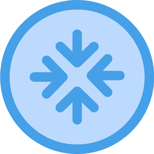 最小化する Generic Blue icon