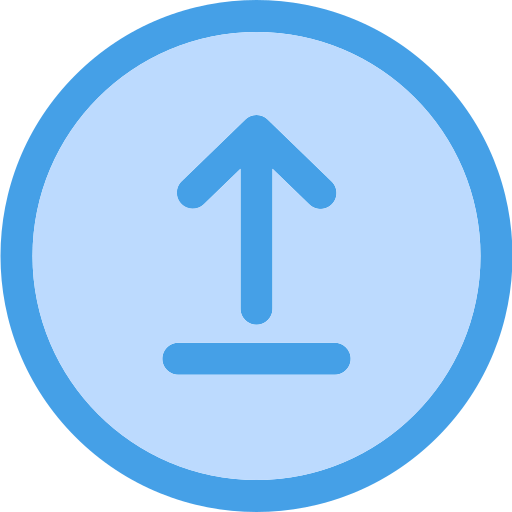 Up arrow Generic Blue icon