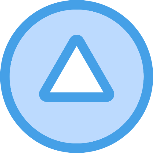 flecha hacia arriba Generic Blue icono