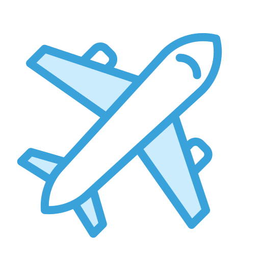 aeropuerto Generic Blue icono