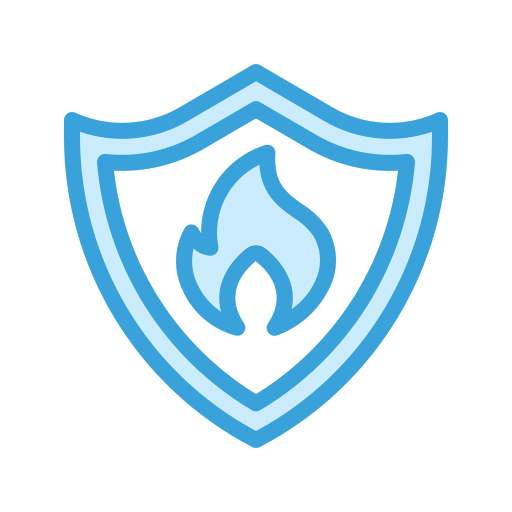 brandweerkazerne Generic Blue icoon