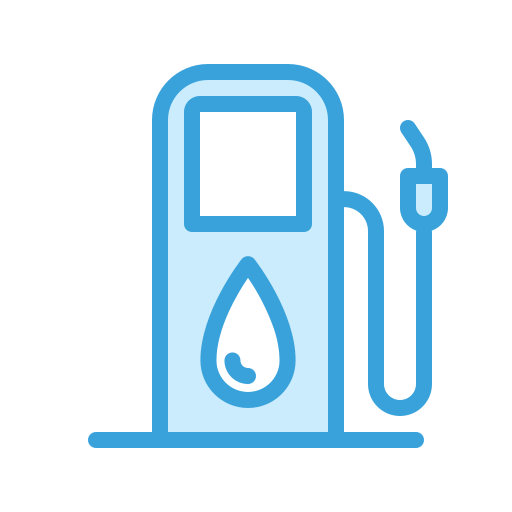 benzinestation Generic Blue icoon